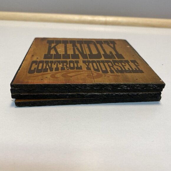 Vtg 70’s Retro Bar Coasters Humor Cocktail Beer Drinking MCM Man Cave Lot of 4 - Picture 8 of 9